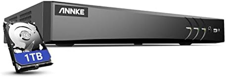 ANNKE 4K 8 Channel AI DVR with Human/Vehicle Detection, 5-in-1 H.265+ Security Digital Video Recorder Works with Alexa, Supports 8CH Analog and 4CH 8MP IP Cameras for Home CCTV System, 1TB Hard Drive