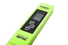 TDS Meter Digital Water Tester - 3 in 1 ppm EC and Temperature Test Pen | Easy to Use Water Purity Tester | Ideal for Testing RO Drinking Water Swimming Pool Hydroponics Aquarium & More | White