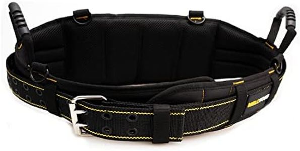 Melo Tough Tradesman Pro Padded Tool Belt With Back Support Heavy Foam Padding,Carrying Handle,Suspenders Loop