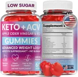 Keto ACV Gummies Advanced Weight Loss - Made in USA Tasty ACV Keto Gummies for Weight Loss, Digestion, Cleansing, No Gluten, No GMO & Vegan Keto Apple Cider Vinegar Gummies 1000mg, 60 pcs