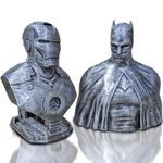 uneeke shape Antique Look Batman & Ironman Busts Combo Showpiece, Marvel Avengers Action Figure Toys, Pack of 2