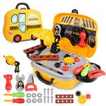 Dreamon Tool Sets for Children with Carrycase Workbench Accessories Role Play Toy Gift for Girls Boys