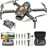 PLEGBLE Drones with Camera for Adults Kids 8-12, Brushless Motor Mini Foldable RC Quadcopter with WiFi, Tap Fly, Voice Control, Gesture Photography, Gift Toys for Men Boys
