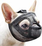 Mayerzon Short Snout Dog Muzzle, French Bulldog Muzzle with Tongue Out Design to Prevent Eating Biting Licking, Mesh Dog Muzzle for Shih Tzu Pug English Bulldog, Breathable Muzzle for Grooming Walking