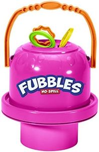 Little Kids Fubbles No Spill Big Bubble Bucket, Neon Pink