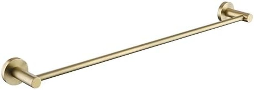 Bristan RD BB Round Towel Rail, Brushed Brass