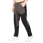 Skooper Nylon Lycra Regular Fit Trekking Hiking Cargo Pants and Casual Trouser for Outdoors, Travelling, Casual Wear for Men (in, Alpha, M, Regular, Olive/Black)