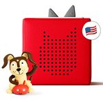 Toniebox Audio Player Starter Set with Playtime Puppy - Listen, Learn, and Play with One Huggable Little Box - Red [US Version]