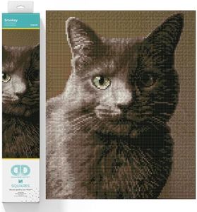 Diamond Dotz Smokey Cat Diamond Painting Kits for Adults - Diamond Art Kits a Relaxing Creative Craft Kit with Dotz Gems 14.8"x11.8"