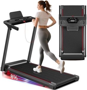 Treadmill with Incline 3-in-1 Portable Treadmills for Home Small, Incline Walking Pad Treadmill with Handle Bar, Walking Pad Foldable with 3.0HP Quiet Brushless, LED Dispay, 300LBS Capacity