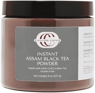 Civilized Coffee Instant Assam Black Tea Powder for Hot Tea, Iced Tea & Baking (8 oz) (1)