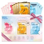 grace & stella Under Eye Patches Gift Set for Women (12 Pairs, 3 Colours), Rejuvenating Under Eye Mask for Puffy Eyes, Dark Circles Under Eye Treatment, Vegan Cruelty Free Birthday Gifts for Women