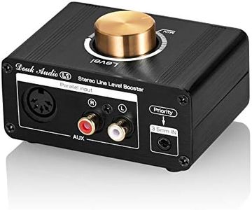 Mini Stereo Line Level Booster Amplifier Audio Preamp 20dB Gain Volume Control