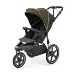 Ickle Bubba Venus Jogger Pro Pushchair, 3 Wheel All Terrain Jogging Pushchair, Running Buggy Stroller, Air Filled Tyres, Rear Suspension, Handlebar Brake, UPF50+ Hood, from Birth to 22kg (Woodland)