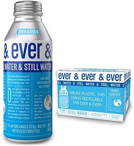 Still Water by [ Ever and Ever ] Aluminum Bottled | Reverse Osmosis Still Water | 7.4 pH Balanced with Electrolytes | RECYCLABLE FOR ALL ETERNITY | 16 oz Bottle-Cans (Pack of 12)