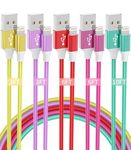 iPhone Charger Cord, 5Pack [3/3/6/6/10FT] Lightning Cable Nylon Braided Fast Charging Apple MFi Certified Compatible for iPhone 14/13/12/11/X/Pro Max/8/7/6/SE/Plus