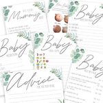 The Little Party Company Baby shower Games - Botanical Boho Theme Ultimate Value Bundle Game Pack- 7 Games in 1 pack-Neutral Baby shower games-Botanical Leaf Design (Bot7in1)…