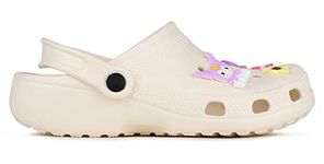 CASSIEY Indoor & Outdoor Sandals Clogs | Comfortable Lightweight Clogs Sandal for Women's and Girls- Cream