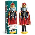 THE TWIDDLERS - Mouse King Nutcracker Soldier 30cm/ 12", Wooden Nutcracker Christmas Decorations, Classic Rat King Christmas Nutcrackers Figurine with Moving Parts, Casse Noisette de Noel in Gift Box
