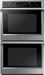 Samsung Appliance NV51K6650DS 30" 10.2 cu. ft. Total Capacity Electric Double Wall Oven with Top Broiler,in Stainless Steel