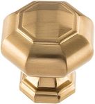 Atlas Homewares 418 Elizabeth 1-3/4 Inch Diameter Geometric Cabinet Knob, Warm Brass