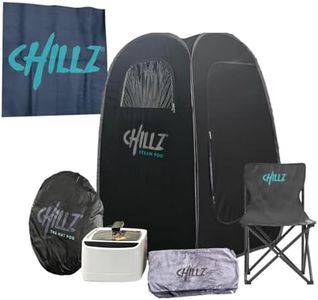 CHILLZ® Steam Pod Portable Sauna Pod Steam Sauna – Full Body Portable Sauna Steam Tent, Steam Sauna Home Sauna Pod with Remote + Touchscreen 1200W 2.6 Litre Generator inc Chair, Dry Towel, Dry Mat