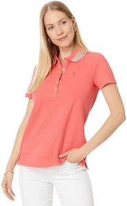 Tommy Hilfiger Women's Polo Tee, Sherbet, Sherbet, X-Small