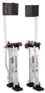 ToolPro Professional Grade Adjustable Aluminum Drywall Stilts w/Soft Straps - Adjustable Range for Drywall Installation, Painting, and More. (18-30 in. with Soft Straps)
