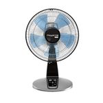 Rowenta VU2660 Turbo Silence Extreme Electronic Table Fan with Remote control, Gray, 12"