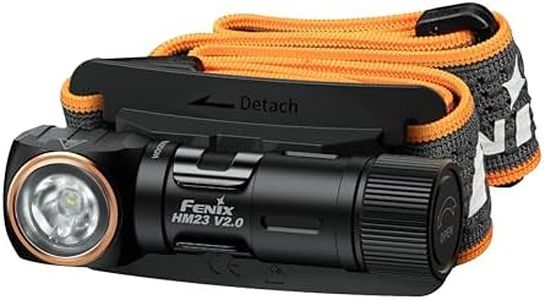 Fenix HM23 V2 Headlamp and Flashlight Combined in 1, 300 Lumens, White and Red Light