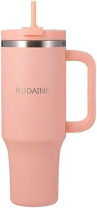 Mug Isotherme en Acier Inoxydable 40 OZ (1200ml), Gobelet Isotherme avec Couvercle Étanche et Paille Réutilisable - Parfait pour Boissons Chaudes, Froides, Thé Glacé, Café, Smoothies, Tasse Isotherme