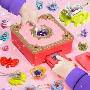 Skirfy Girl Toys Craft Kit Magic Jewelry Making Kit,Kids DIY Magic Box,3D Magic DIY Kits for Girls 146 Pcs,Little Magic Mixie,Jewelry Craft Kits for Girls Ages 6+,Girls Birthday Gifts