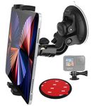 Windshield Car Tablet Mount, Aozcu Window Dashboard Tablet Holder, 95mm Powerful Suction Phone Mount with 1/4'' Screw Tip for iPad Pro 11/ Air/ Mini, Galaxy Tabs, More 4-13'' Phone & Tablets, and Camera