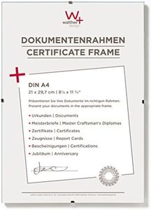 Walther Design RB130K Titular de Imagen Sin Marco, Vidrio Transparente, 21 X 29,7 cm