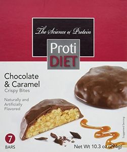 ProtiDIET Chocolate & Caramel Crispy Bites-7 Bars, 10.3 oz