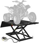 Black Widow Extra-Wide Air Over Hydraulic ATV Scissor Lift Table, 1,500 lb. Capacity, 33.5" Maximum Lift Height