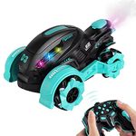 Remote Control Motorcycle, 360° Spinning Action Rotating Drift Stunt Motorbike High Speed 2.4Ghz Radio Control Racing Motorcyle (Blue)