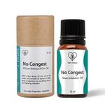 Herb Tantra Cold & Blocked Nose No Congest Steam Inhalation Essential Oil for Steamer | Helps With Cold, Nasal Congestion | 15 ml = 50 doses, Pack Of 1