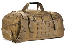 Miramrax Travel Duffle Bag Backpack for Men - Large Tactical Bags Weekender Gym Bag for Overnight Traveling Military Workout Deployment Sports, Coyote, 80L, Duffel Bag, LI22009