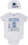 Star Wars Stormtrooper Baby Boys Costume Bodysuit Hat Set R2-D2 0-3 Months