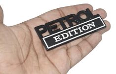 Incognito Petrol Edition Fuel Tank Emblem Sticker for Accurate Fueling (Black White)