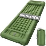 Kiaitre Camping Mat, 12CM Thicken Self Inflating Camping Mat with Built-in Pump & Pillow, Ultralight Camping Mattress Sleeping Mat, Waterproof Camping Bed for Backpacking, Hiking, Camping and Beach