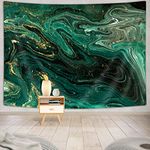 MERCHR Marble Tapestry, Green Ocean Texture Tapestry Wall Hanging for Bedroom, Beautiful Paint and Gold Powder Tapestry for Bedroom Living Room Dorm Decor, 60X40 Inches