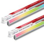 Wipro Next Smart Wi-Fi 20W CCT+RGB LED Batten | 16 Million Colours | White Tunable | Dimmable |Scheduling |Scene Creation | Smart Grouping of Lights |Amazon Alexa & Google Asst. Compatible |Pack of 2