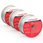 YESWELDER Gasless Flux Core Mig Wire, Mild Steel E71TGS .030-Diameter, 2-Pound Spool, 3-Packs