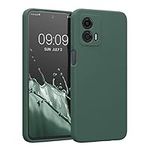 kwmobile Case Compatible with Motorola Moto G53 5G Case - Slim TPU Silicone Phone Cover - Soft Touch Finish - Forest Green