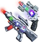 LED Light Up Toy Gun Set by Art Cre