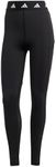 adidas Women's Techfit Stash Pocket Full-Length Leggings, Black/White, M