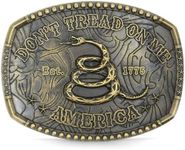 Belt Buckles Men Western Cowboy - Don't Treat On Me Belt Buckle Western Belt Buckles for Men Snake Belt Buckle Women Mens Belt Buckle Country Belt Buckle, Cowboy Belt Buckles for Men Large belt buckle