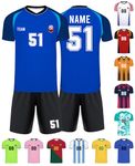 Custom Soccer Jersey Personalized Team Name Number Sports Shirt Customize Futbol Logo Jerseys for Kids Men Boys Youth, D-01, Large